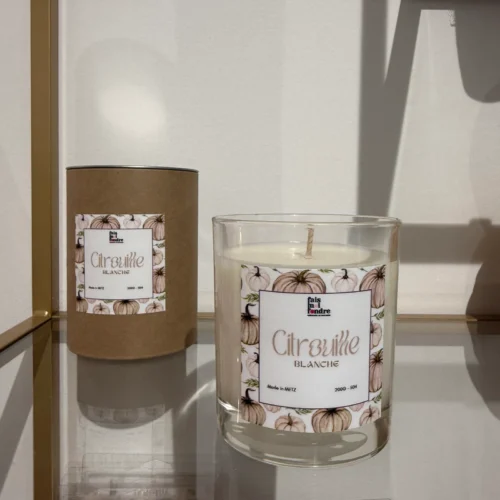 Bougie Citrouille blanche