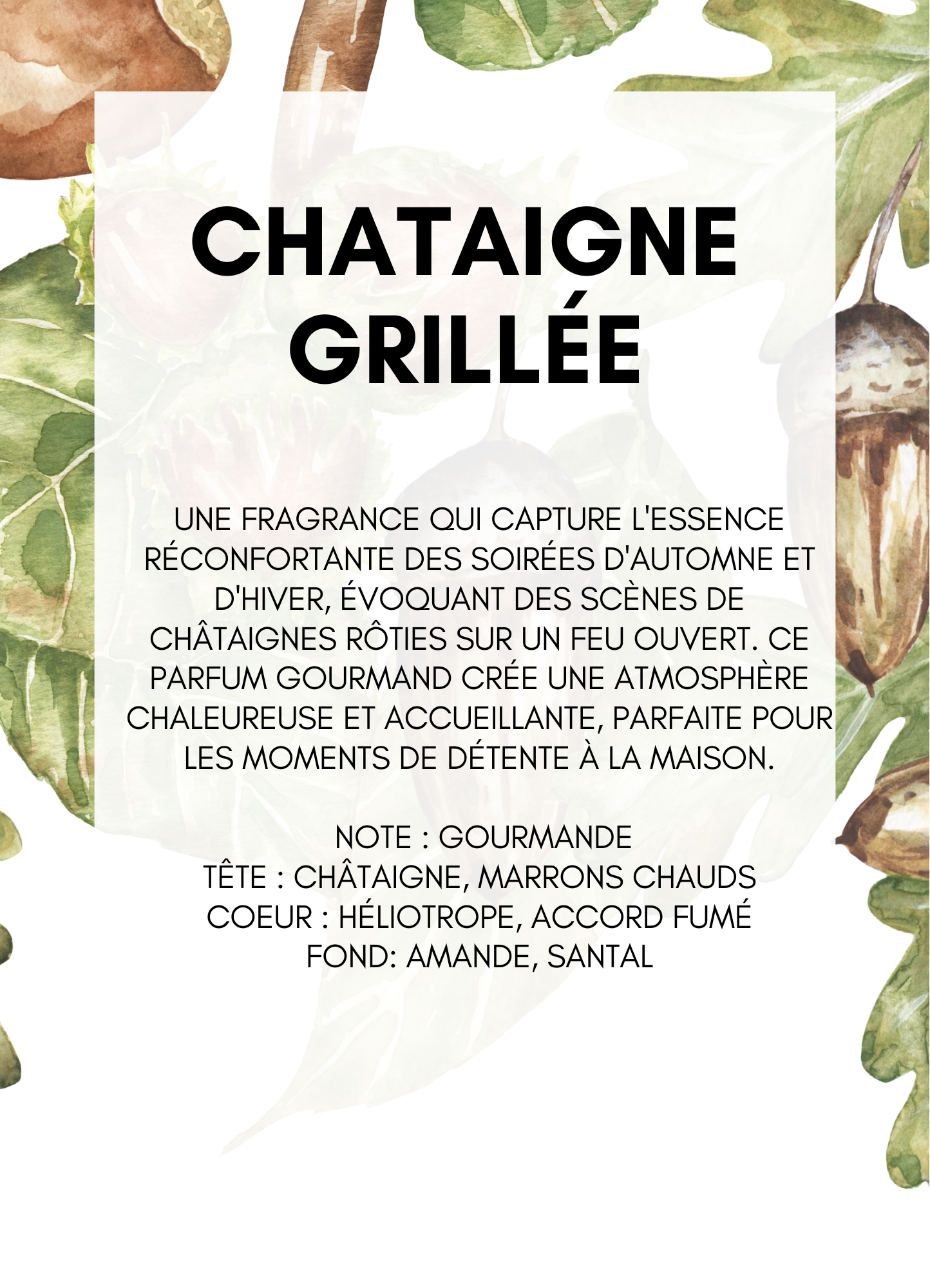 Bougie Châtaigne Grillée – Image 2