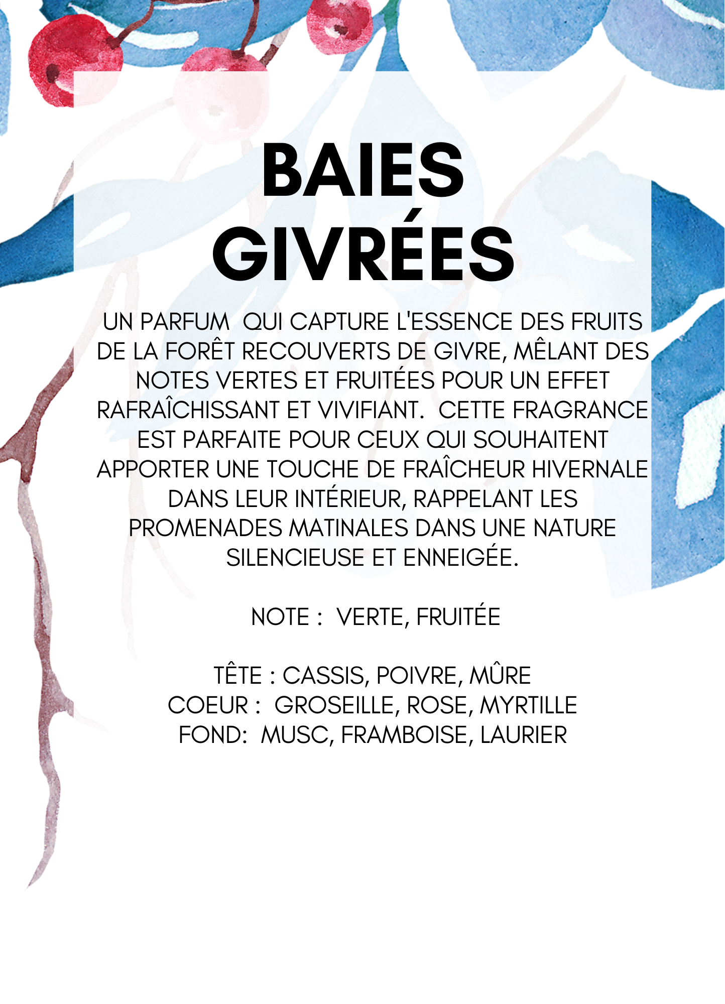 Bougie Baies Givrées – Image 2