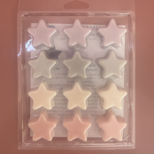 Snap 12 étoiles rose