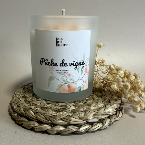 Bougie Pêche de Vigne