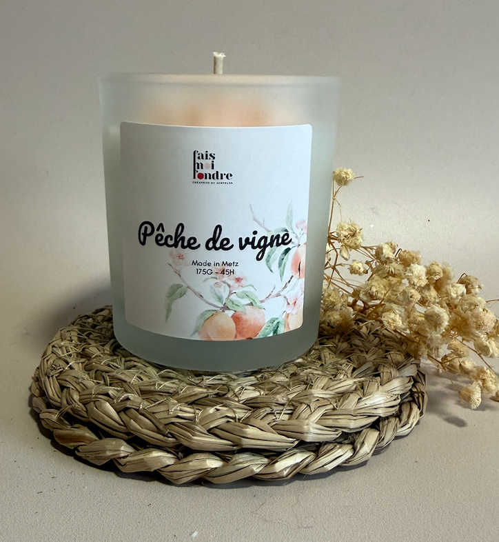 Bougie Pêche de Vigne